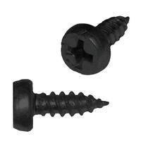 #7 X 7/16" Framing Screw, Pan Head, Phillips, Black Phosphate